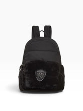 BLAUER Zaino Con Pelliccia Nero