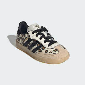 ADIDAS Samba Bambino Con Lacci Elasticizzati Crema/Nero Con Fantasia