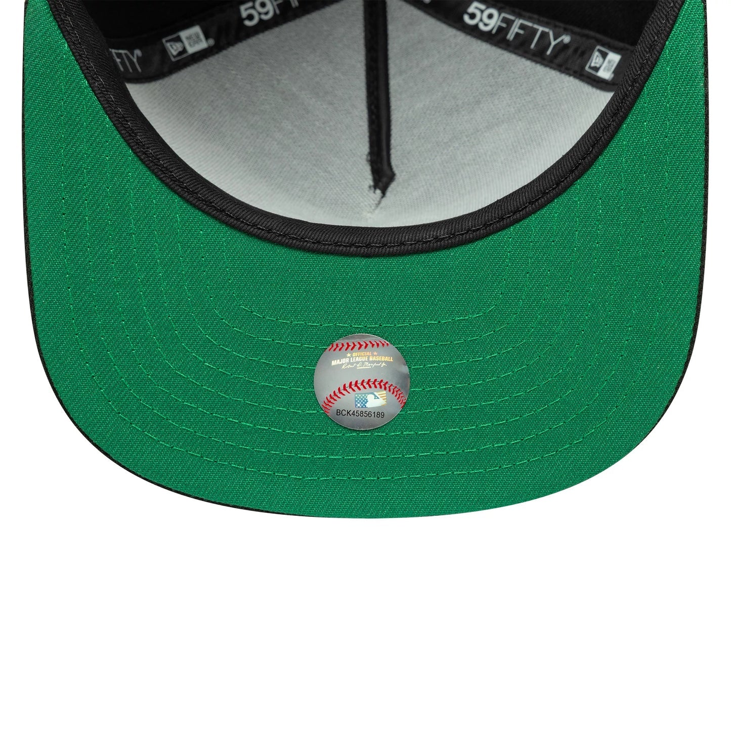 NEW ERA Cappello Athletics con visiera Dritta 59 Fifty Nero Logo Bianco