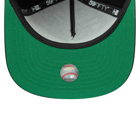 NEW ERA Cappello Athletics con visiera Dritta 59 Fifty Nero Logo Bianco
