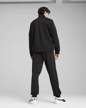 PUMA Tuta Completa Con Zip Acetata Nero/Bianco