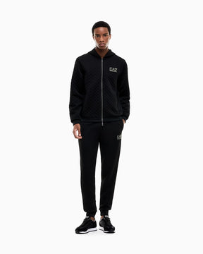 EMPORIO ARMANI Tuta Completa Con Zip e Cappuccio Nero