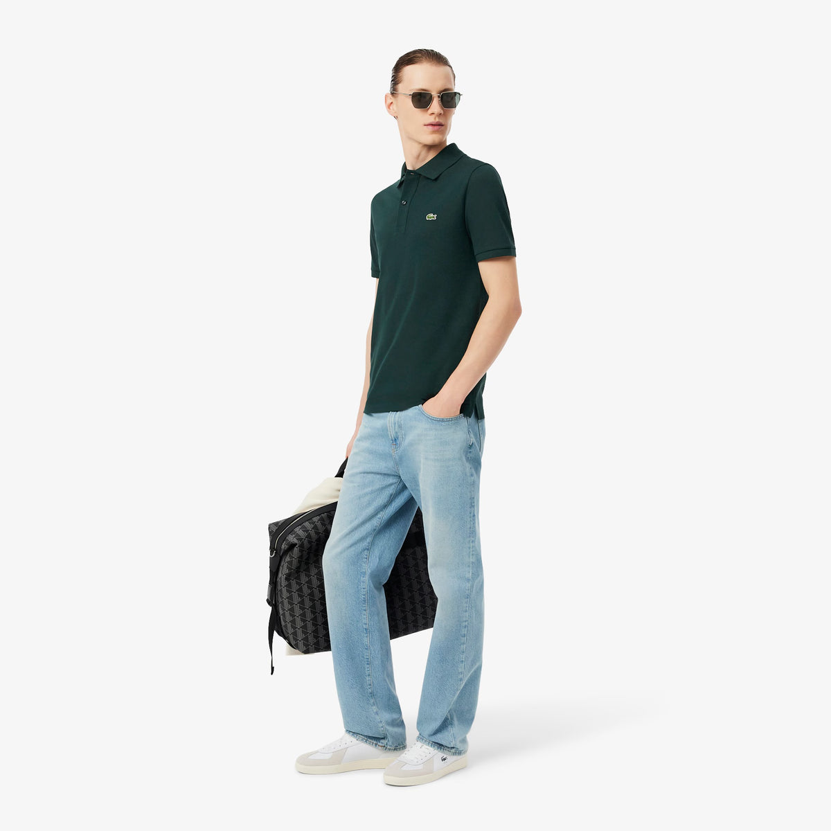 LACOSTE Polo Classic Fit In Piqué L.12.12 Verde Petrolio
