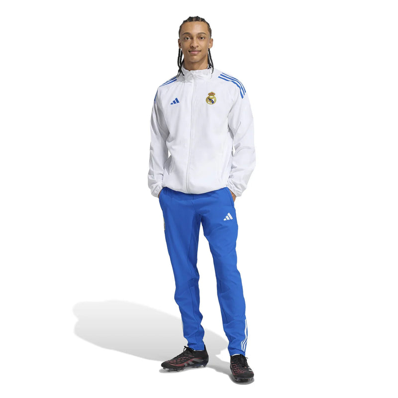 Adidas Tuta Completa Real Madrid Uomo Bianca Microfibra