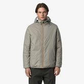 K-WAY Giubbotto Impermeabile Claude Con Cappuccio Verde