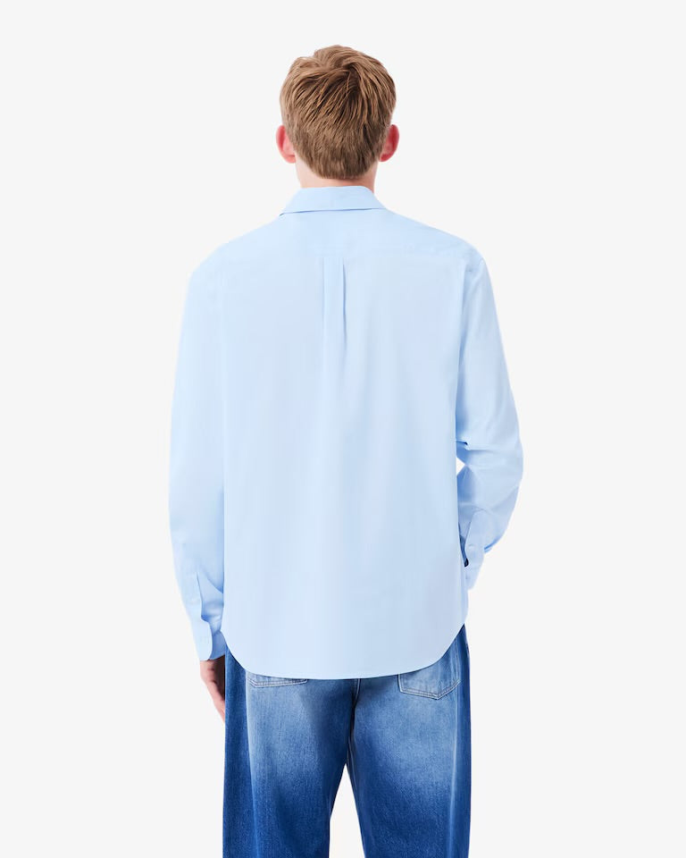 LACOSTE Camicia Regular Fit Celeste