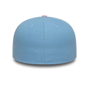 NEW ERA Cappello 59Fifty New York Visiera Piatta Con Dettagli Ricamati Azzurro/Rosa