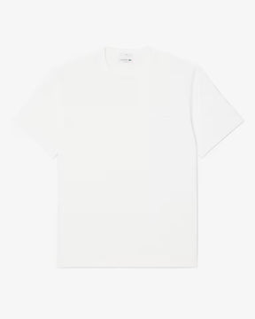 LACOSTE Completino con Logo Goffrato Tono Su Tono Bianco