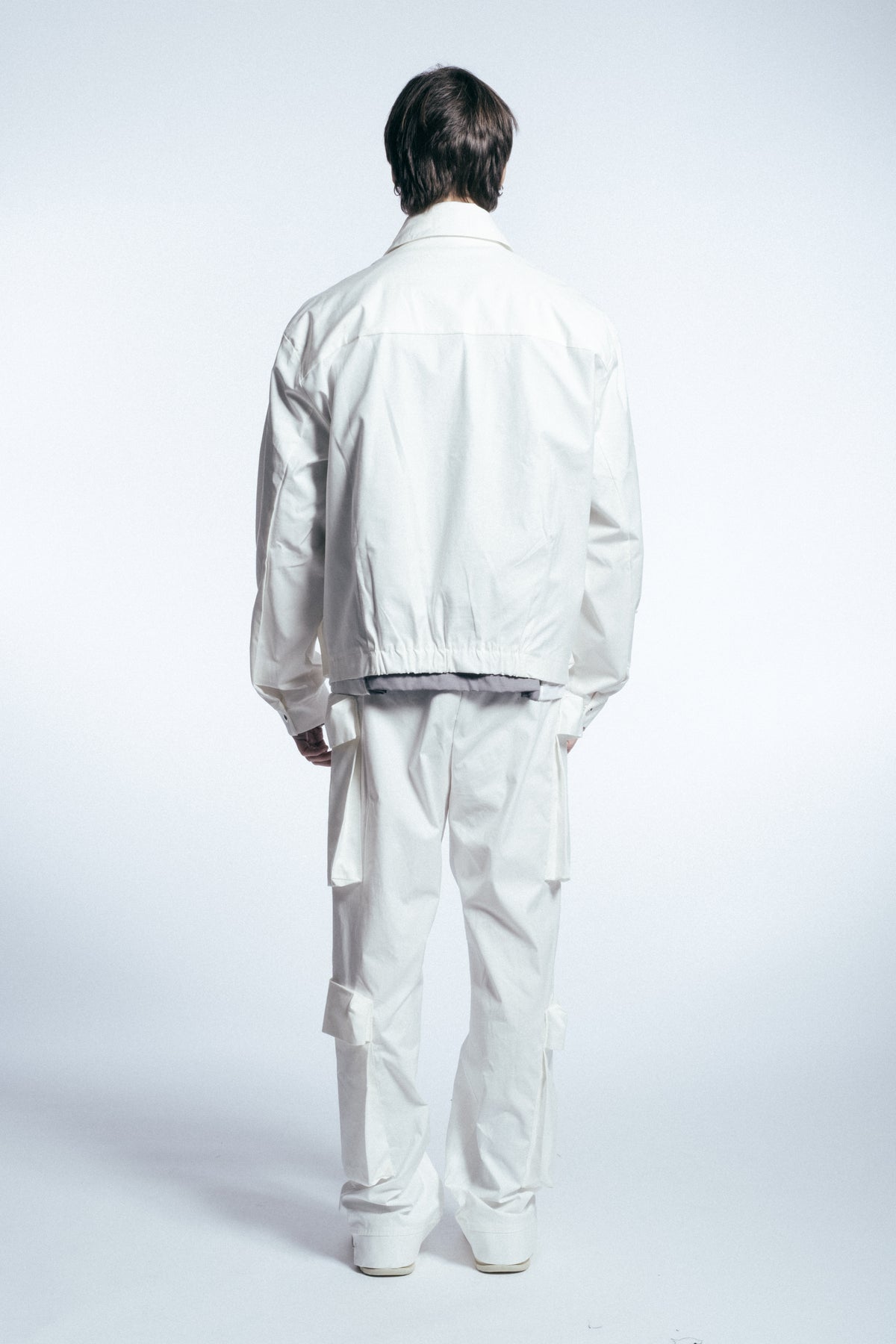 HYDO Coordinato Cargo Con Zip Bianco
