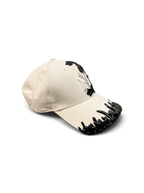 New Era NY Cream & Black Rose Lace