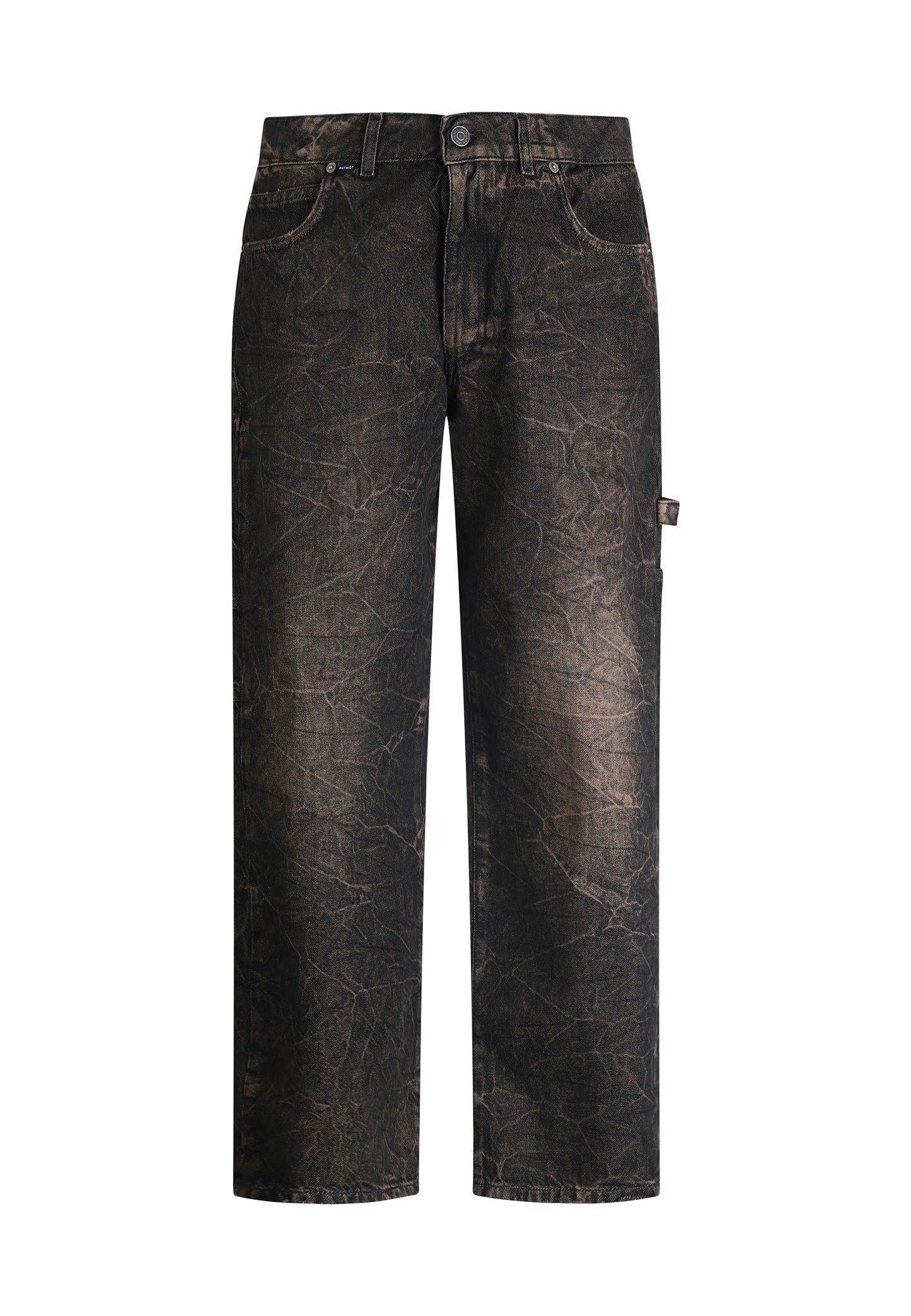 PATRIÒT Jeans Baggy Loose Fit Carpenter Nero Sabbiato