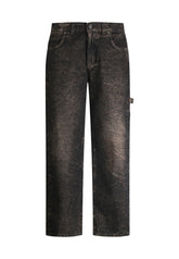 PATRIÒT Jeans Baggy Loose Fit Carpenter Nero Sabbiato