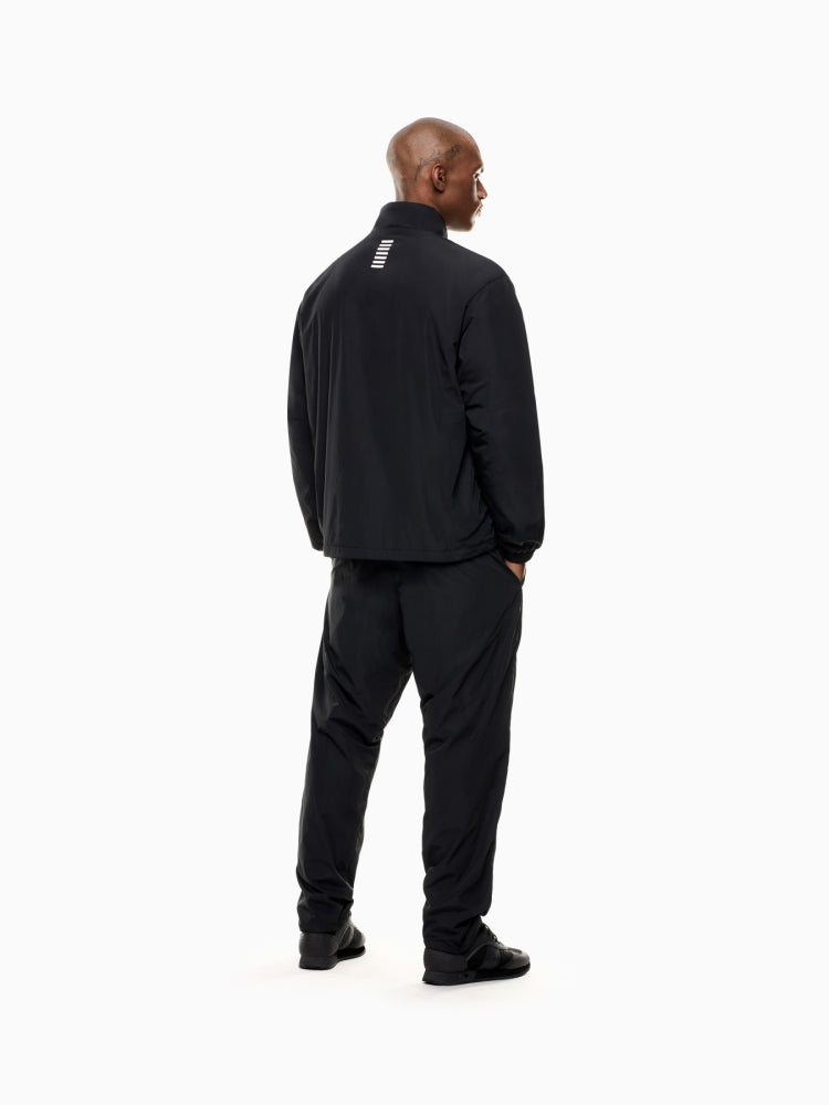 EMPORIO ARMANI Tuta Leggera In Microfibra Imbottita Con Zip Nero 25/26