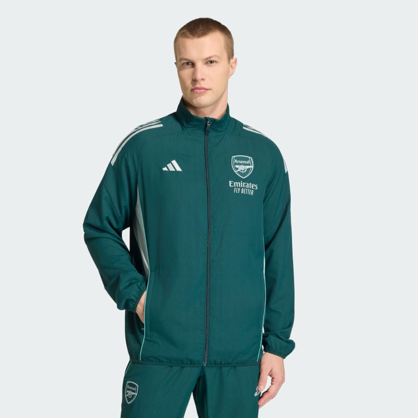 Adidas Tuta Completa Arsenal Uomo Verde Bottiglia Microfibra