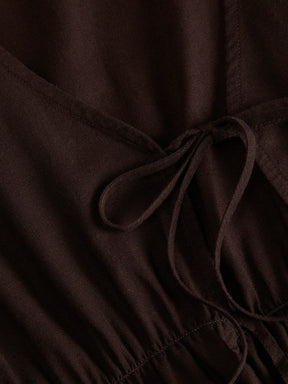 JJXX DONNA JXALMIRA COORDINATO CANOTTA/PANTALONE MARRONE SS26