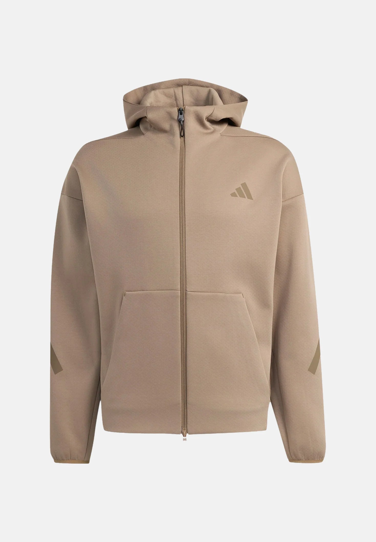 ADIDAS Tuta Completa Con Zip e Cappuccio Beige