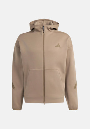ADIDAS Tuta Completa Con Zip e Cappuccio Beige