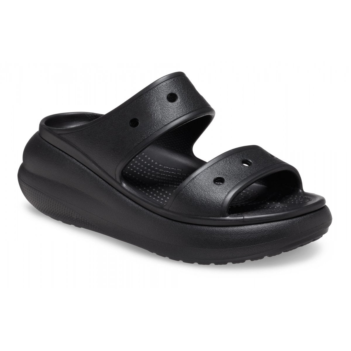 CROCS Ciabatta In Gomma Doppia Fascia Classic Crush Sandal Nera