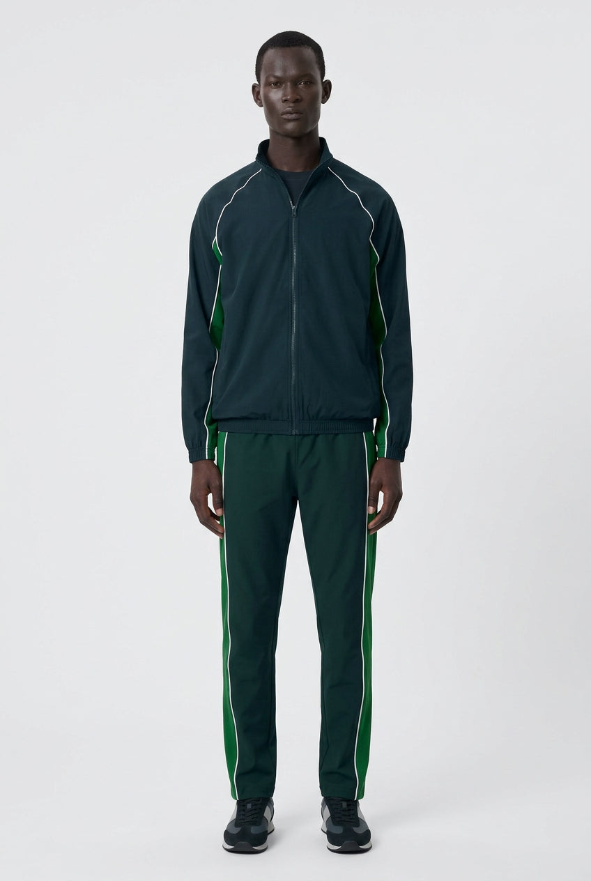 LACOSTE Tuta Completa Con Zip Senza Cappuccio Verde Scuro/Verde