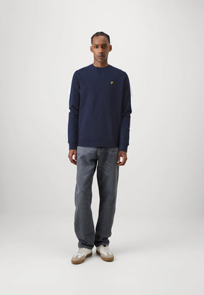 LYLE&SCOTT Felpa Girocollo In Cotone Blu Navy