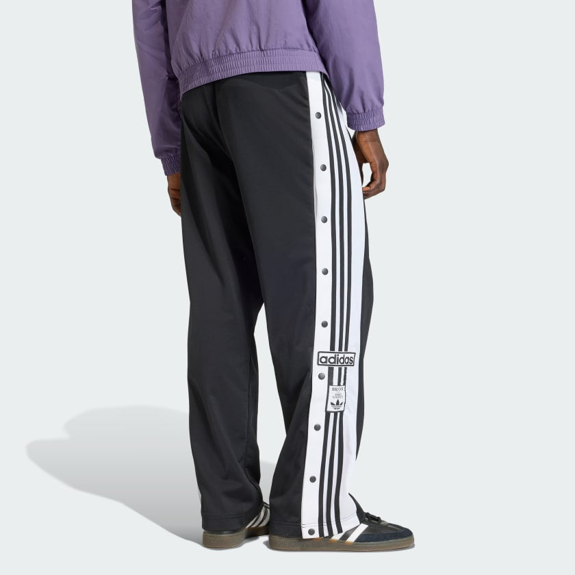 ADIDAS Pantalone In Tricot Con Fondo Ampio Nero/Bianco