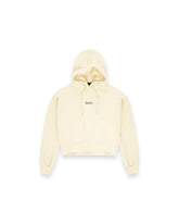 DISCLAIMER FELPA BEIGE CON CAPPUCCIO DONNA