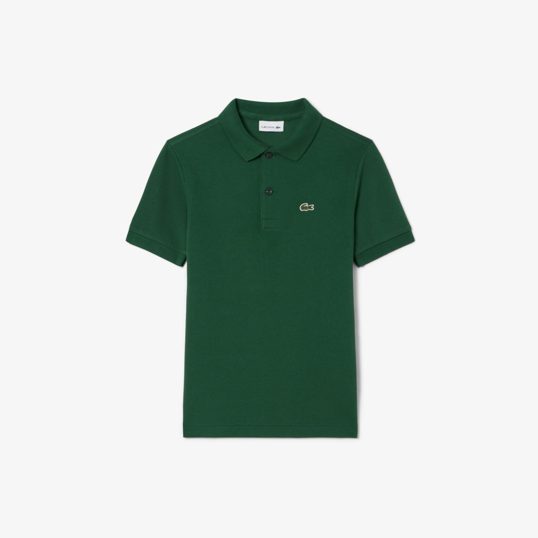 LACOSTE Polo In Cotone Piqué Bambino/Bambina Basic Verde
