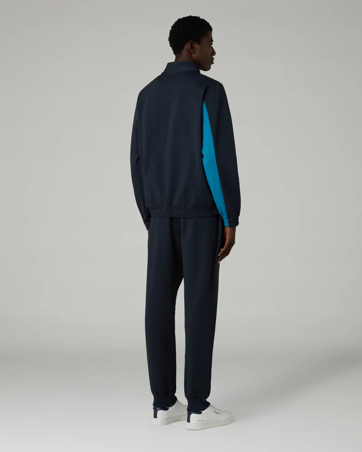 AUSTRALIAN Tuta Felpata Con Zip Dune Blu