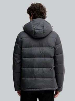 CALVIN KLEIN Giubbotto Invernale Con Logo Piccolo Sul Petto Grigio