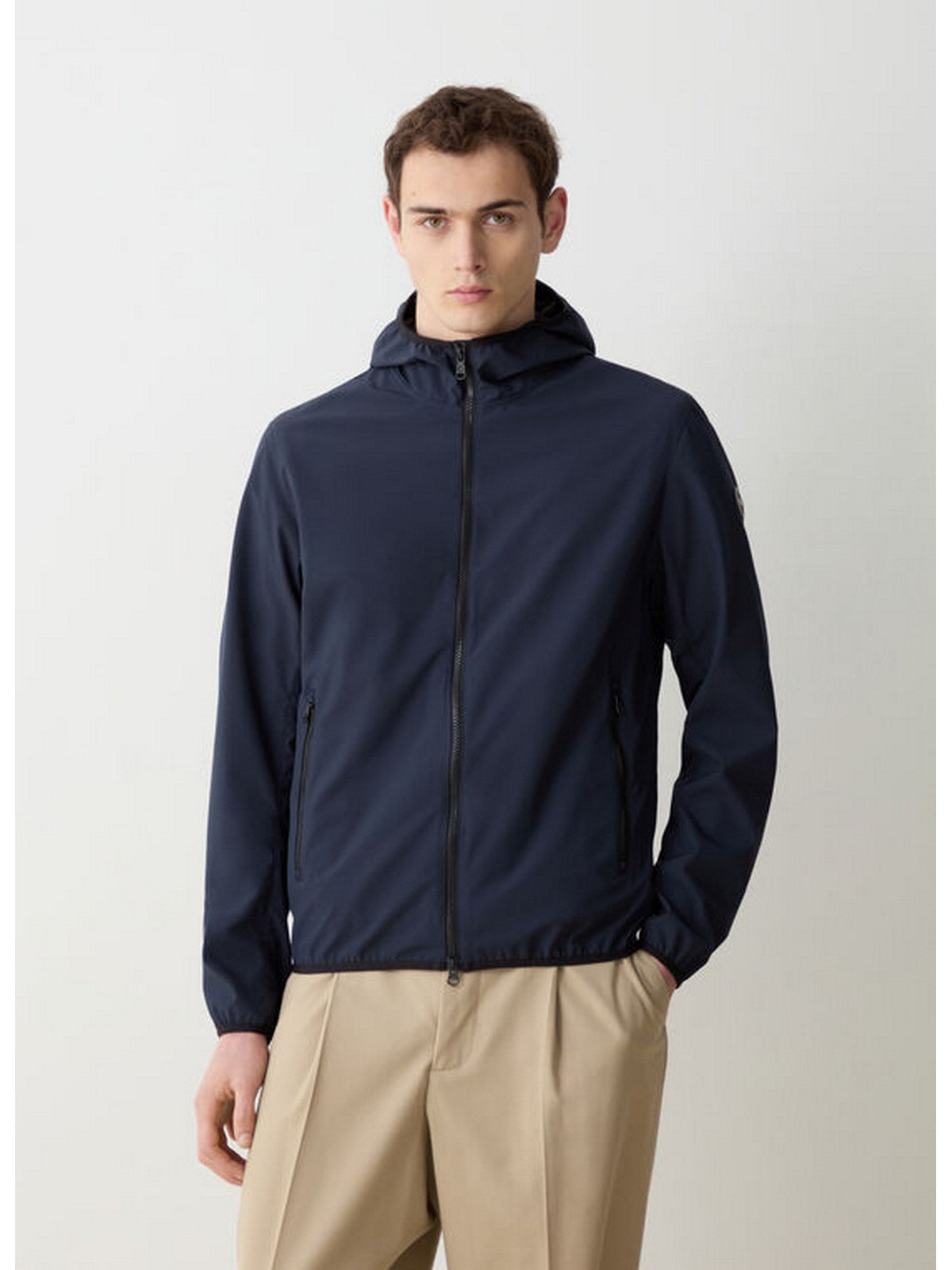 COLMAR Antivento Sfoderato Con Cappuccio Blu