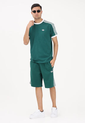 Adidas Originals Completino Uomo Verde Bande Laterali Bianche