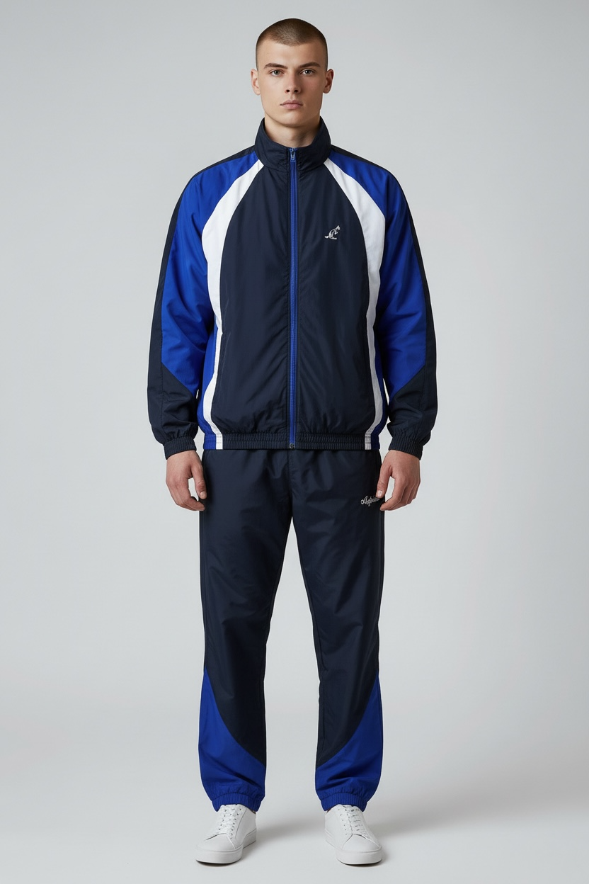 AUSTRALIAN Tuta Completa In Microfibra Con Blu/Royal/Bianco SS26