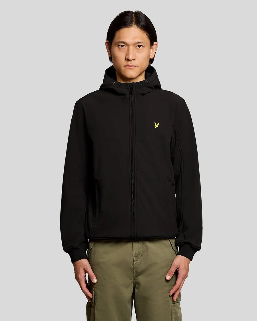 LYLE&SCOTT Giubbotto Antivento Foderato Con Cappuccio Nero