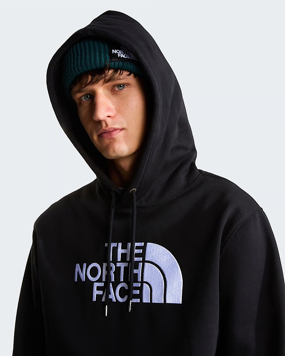 THE NORTH FACE Felpa Con Cappuccio Logo Grande Nero 26/27