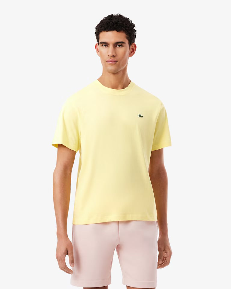 LACOSTE T-Shirt In Cotone Giallo