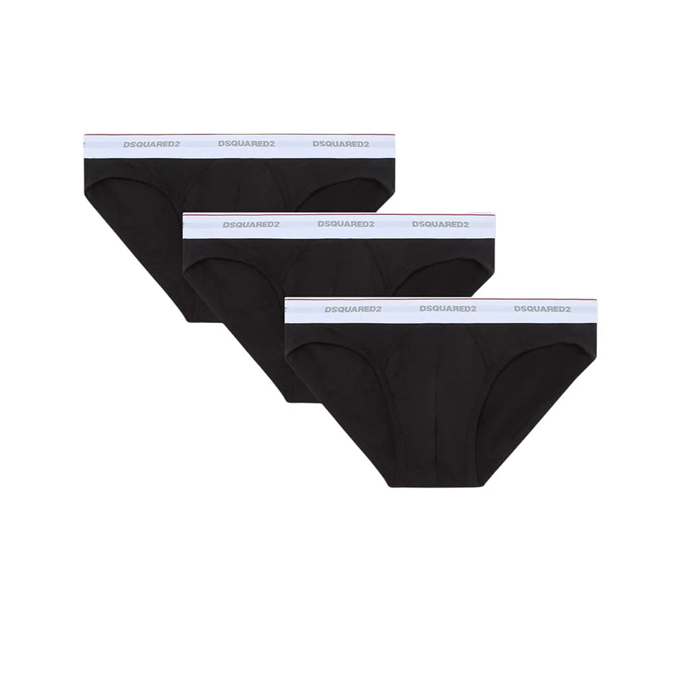 DSQUARED2 Tri-Pack Slip Nero