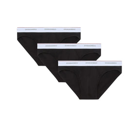 DSQUARED2 Tri-Pack Slip Nero