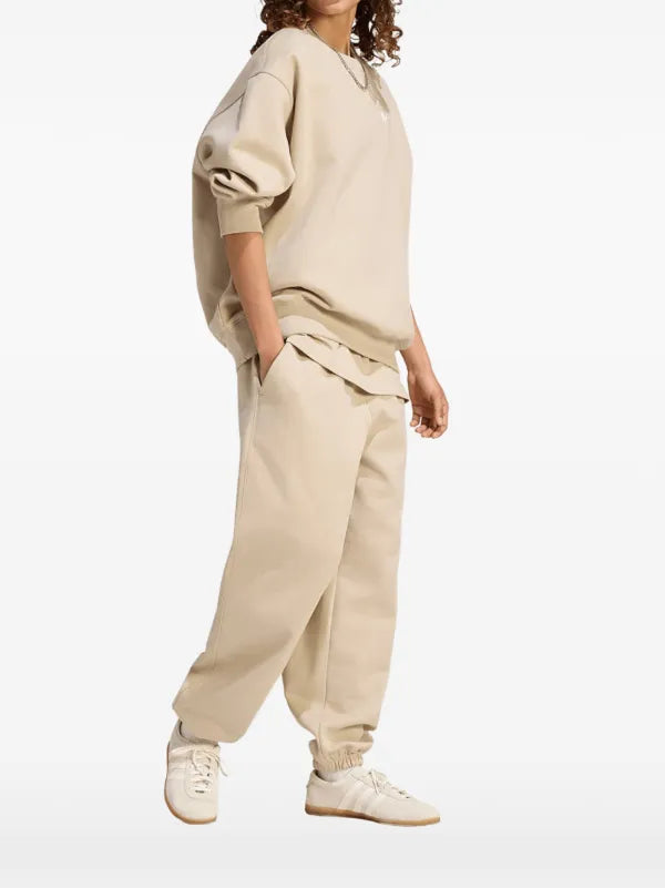 ADIDAS Tuta Completa Senza Cappuccio Logo Centrale Donna Beige