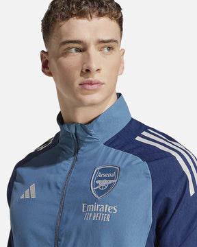 ADIDAS Tuta Arsenal Leggera In Microfibra Con Zip Blu