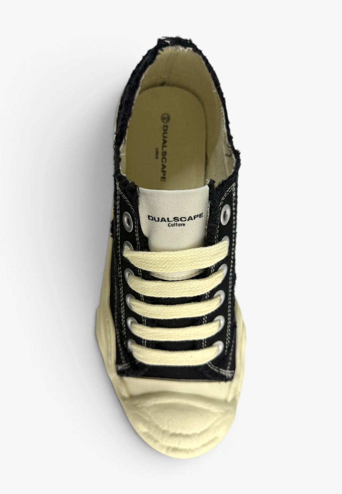 DUALSCAPE Sneakers In Tela Nera/Panna
