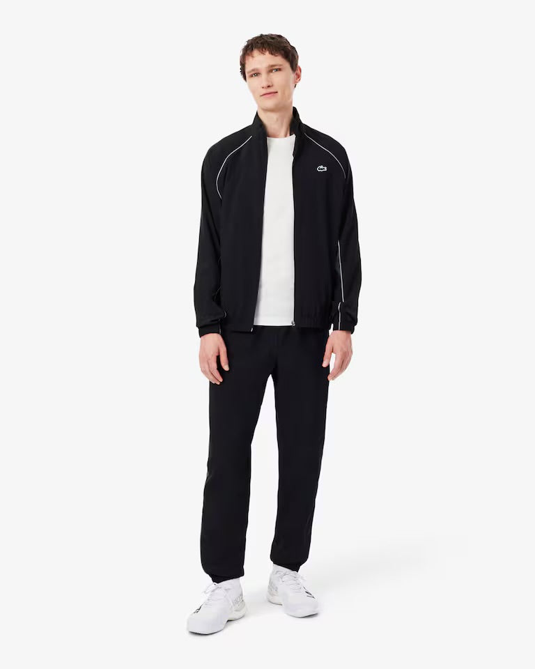 LACOSTE Tuta Completa Con Zip Senza Cappuccio Nero