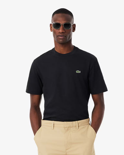 LACOSTE T-Shirt In Cotone Nero