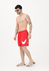 NIKE Costume Con Logo Grande Rosso