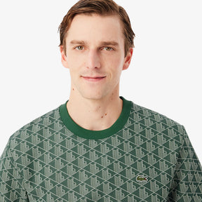 LACOSTE T-Shirt Monogram Verde