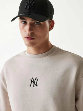 NEW ERA Tuta Felpata NY Girocollo Con Pant. Fondo Largo Beige 25/26