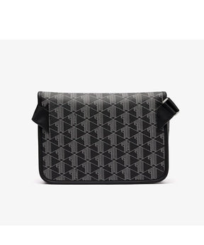 LACOSTE Borsa a Tracolla Monogram Grande Nero