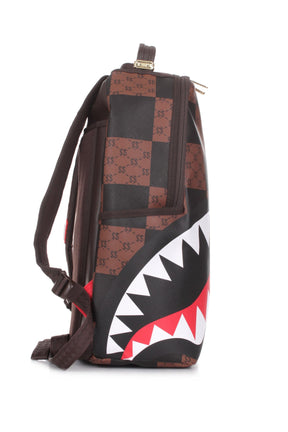 SPRAYGROUND Zaino Enlarged Check Paris Marrone