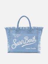 SAINT BARTH BORSA VANITY REGULAR IN DENIM LAVAGGIO CHIARO