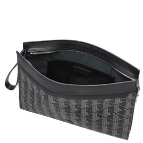 LACOSTE Pochette Monogram Nero