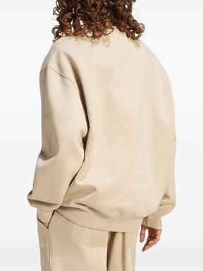 ADIDAS Tuta Completa Senza Cappuccio Logo Centrale Donna Beige